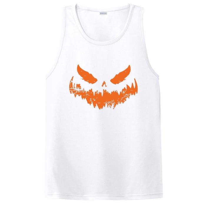 Lantern Face Pumpkin Scary Halloween Costume Funny PosiCharge Competitor Tank