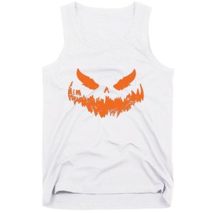 Lantern Face Pumpkin Scary Halloween Costume Funny Tank Top