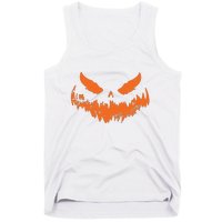 Lantern Face Pumpkin Scary Halloween Costume Funny Tank Top