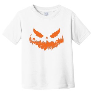 Lantern Face Pumpkin Scary Halloween Costume Funny Toddler T-Shirt