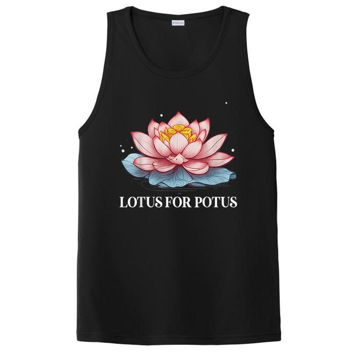 Lotus For Potus Kamala Harris President Campaign 2024 PosiCharge Competitor Tank