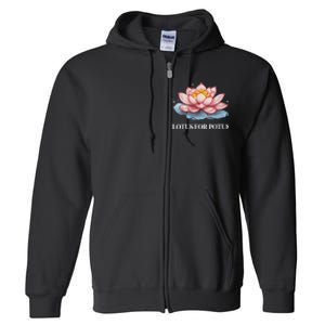 Lotus For Potus Kamala Harris President Campaign 2024 Full Zip Hoodie