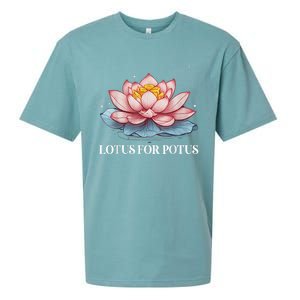 Lotus For Potus Kamala Harris President Campaign 2024 Sueded Cloud Jersey T-Shirt