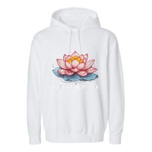 Lotus For Potus Kamala Harris President Campaign 2024 Garment-Dyed Fleece Hoodie