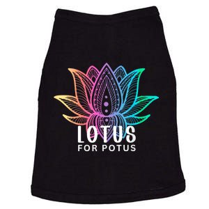 Lotus For Potus Kamala Harris Support Design Election 2024 Doggie Tank