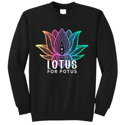 Lotus For Potus Kamala Harris Support Design Election 2024 Sweatshirt