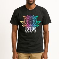 Lotus For Potus Kamala Harris Support Design Election 2024 Tall T-Shirt