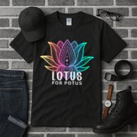 Lotus For Potus Kamala Harris Support Design Election 2024 Tall T-Shirt