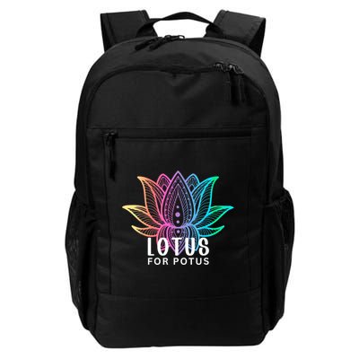 Lotus For Potus Kamala Harris Support Design Election 2024 Backpack