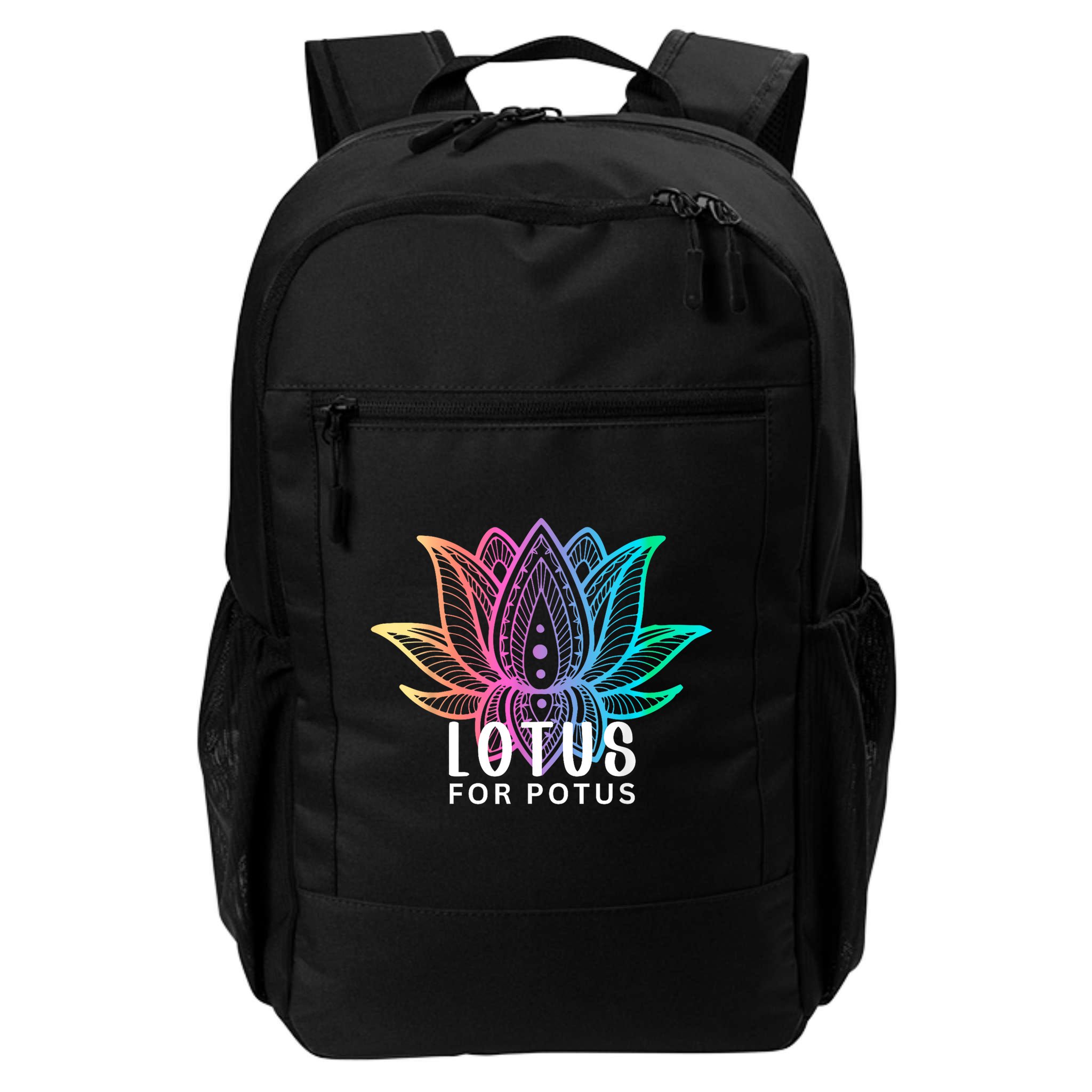 Lotus For Potus Kamala Harris Support Design Election 2024 Backpack