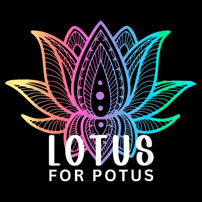 Lotus For Potus Kamala Harris Support Design Election 2024 7-Panel Snapback Hat