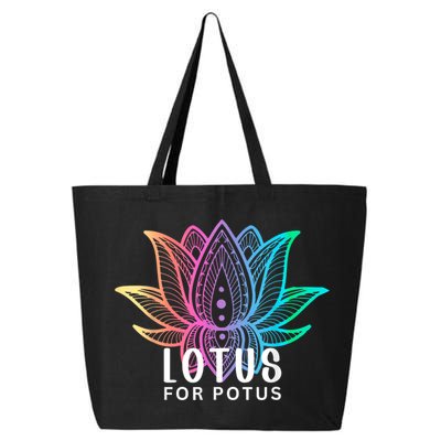 Lotus For Potus Kamala Harris Support Design Election 2024 25L Jumbo Tote