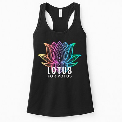 Lotus For Potus Kamala Harris Support Design Election 2024 Womens Tank Top