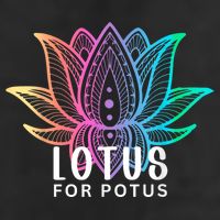 Lotus For Potus Kamala Harris Support Design Election 2024 Golf Towel