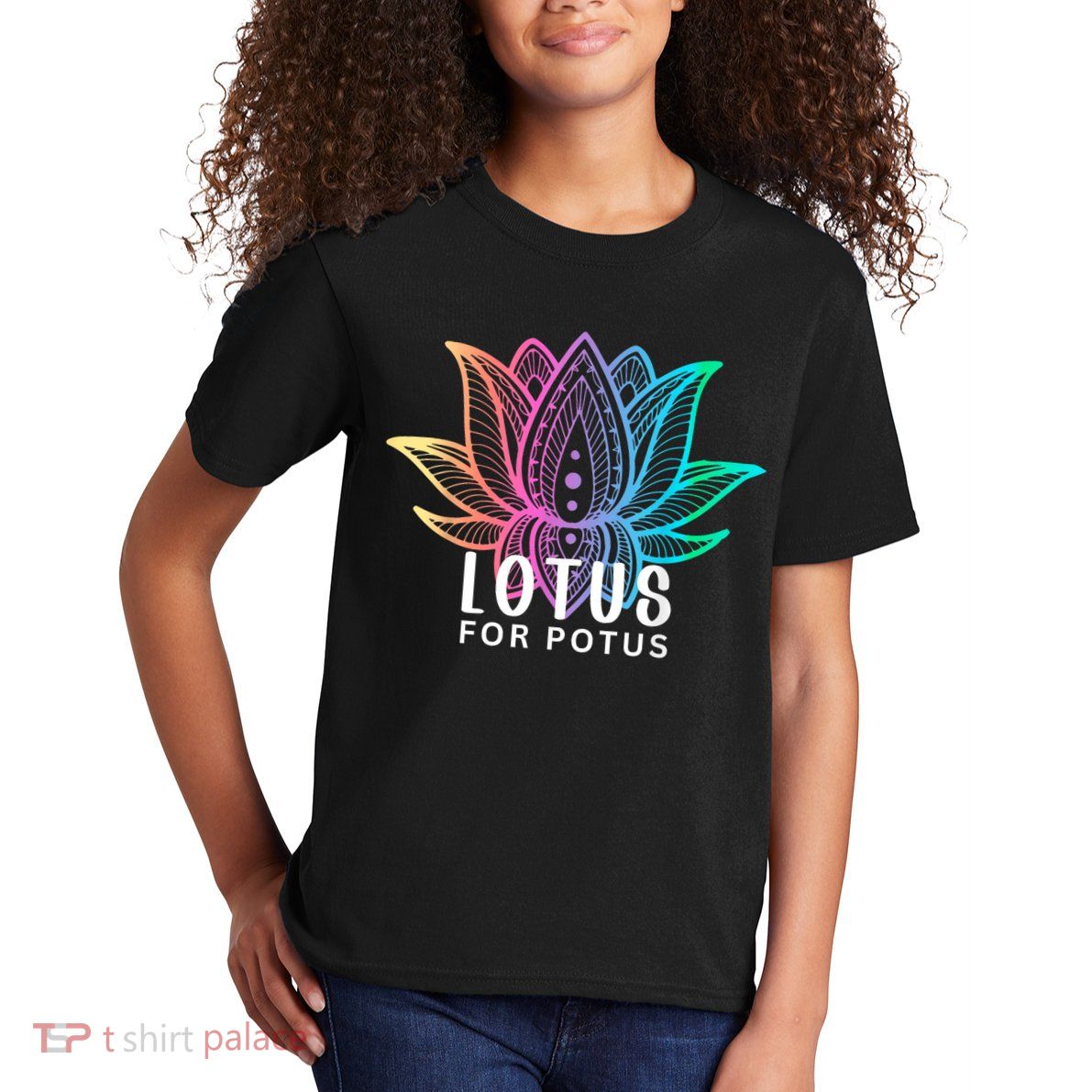 Lotus For Potus Kamala Harris Support Design Election 2024 Kids T-Shirt