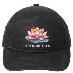 Lotus For Potus Kamala Harris President Campaign 2024 7-Panel Snapback Hat