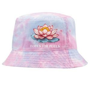 Lotus For Potus Kamala Harris President Campaign 2024 Tie-Dyed Bucket Hat