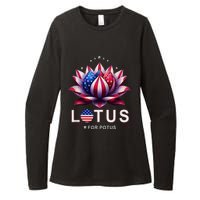 Lotus For Potus Kamala Harris 2024 Womens CVC Long Sleeve Shirt