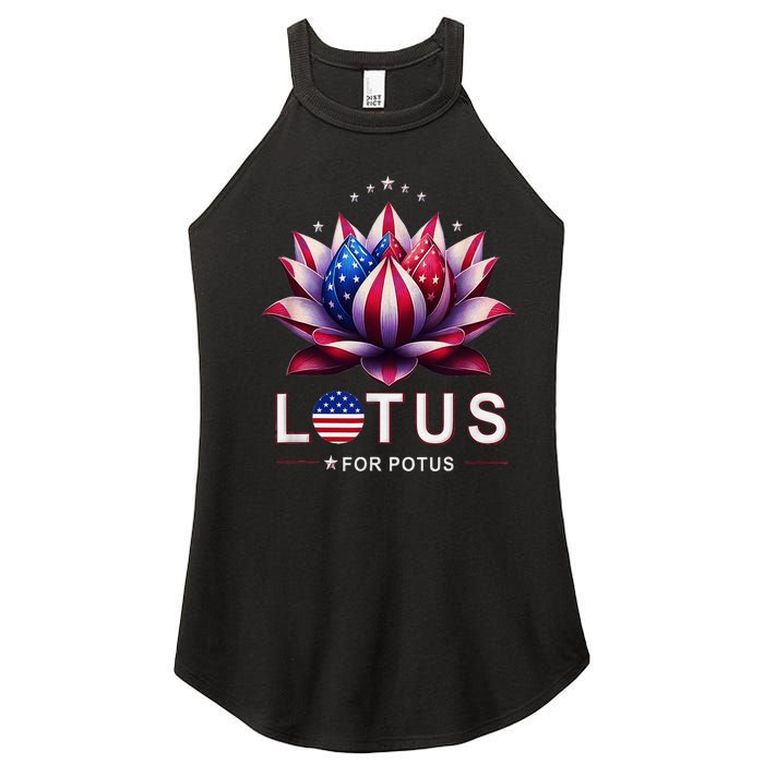 Lotus For Potus Kamala Harris 2024 Women's Perfect Tri Rocker Tank