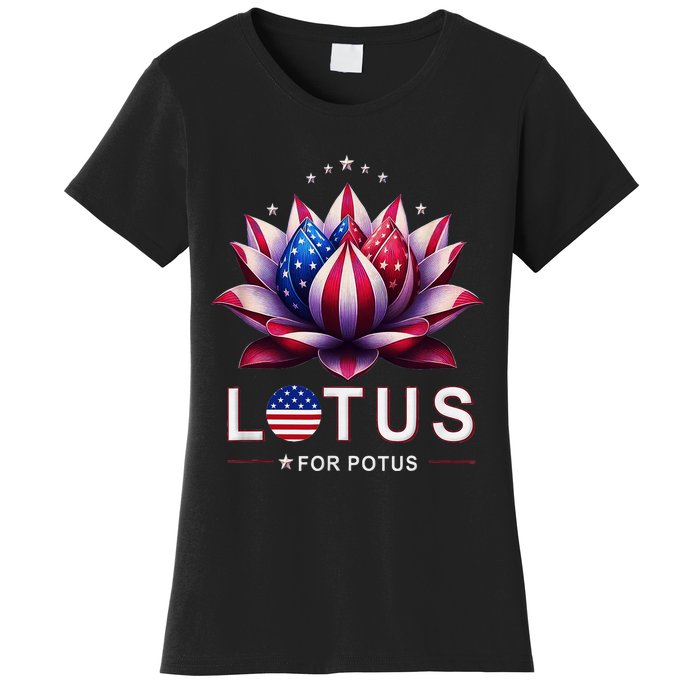 Lotus For Potus Kamala Harris 2024 Women's T-Shirt