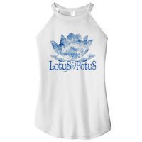 Lotus For Potus Kamala Harris 2024 Election Distressed Women's Perfect Tri Rocker Tank