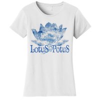 Lotus For Potus Kamala Harris 2024 Election Distressed Women's T-Shirt