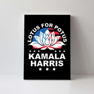 Lotus For Potus Kamala Harris 2024 For President Elections Canvas