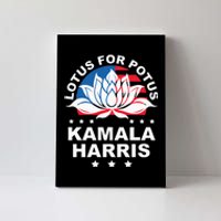 Lotus For Potus Kamala Harris 2024 For President Elections Canvas