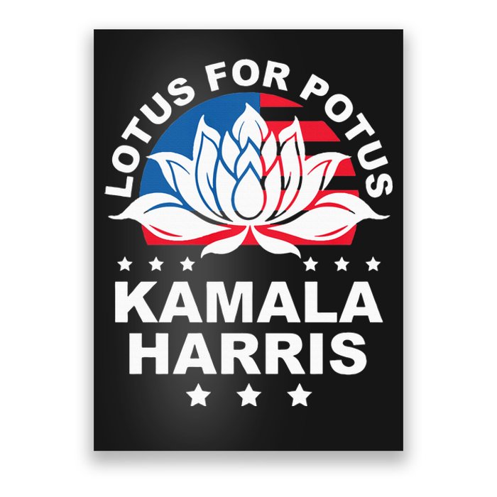 Lotus For Potus Kamala Harris 2024 For President Elections Poster