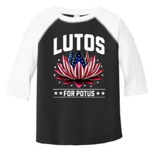 Lotus For Potus Kamala Harris 2024 President Toddler Fine Jersey T-Shirt