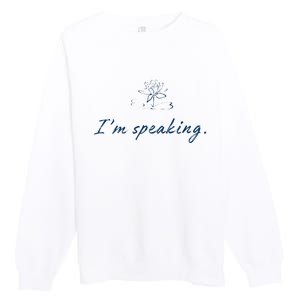 Lotus For Potus Khive 2024 IM Speaking Premium Crewneck Sweatshirt