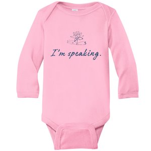 Lotus For Potus Khive 2024 IM Speaking Baby Long Sleeve Bodysuit