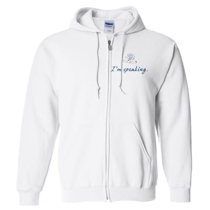 Lotus For Potus Khive 2024 IM Speaking Full Zip Hoodie