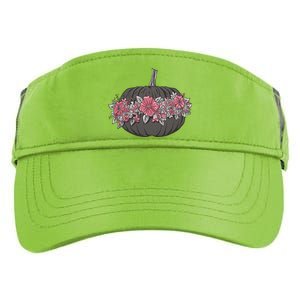 Lovely Flowered Pumpkin Adult Drive Performance Visor