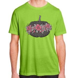 Lovely Flowered Pumpkin Adult ChromaSoft Performance T-Shirt