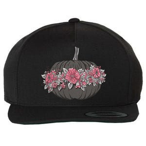 Lovely Flowered Pumpkin Wool Snapback Cap