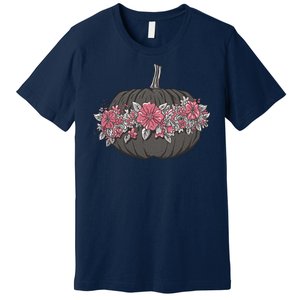 Lovely Flowered Pumpkin Premium T-Shirt