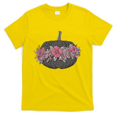 Lovely Flowered Pumpkin T-Shirt