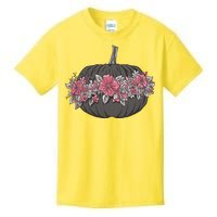 Lovely Flowered Pumpkin Kids T-Shirt