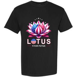 Lotus For Potus Kamala Harris 2024 President Trend Election Garment-Dyed Heavyweight T-Shirt