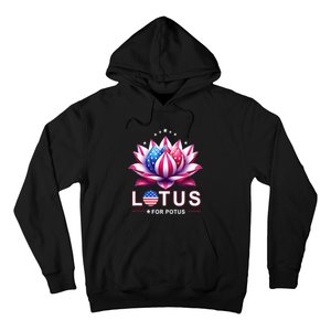 Lotus For Potus Kamala Harris 2024 President Trend Election Hoodie