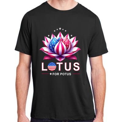 Lotus For Potus Kamala Harris 2024 President Trend Election Adult ChromaSoft Performance T-Shirt