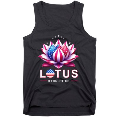 Lotus For Potus Kamala Harris 2024 President Trend Election Tank Top