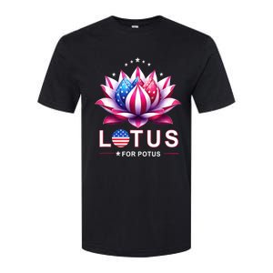 Lotus For Potus Kamala Harris 2024 President Trend Election Softstyle CVC T-Shirt