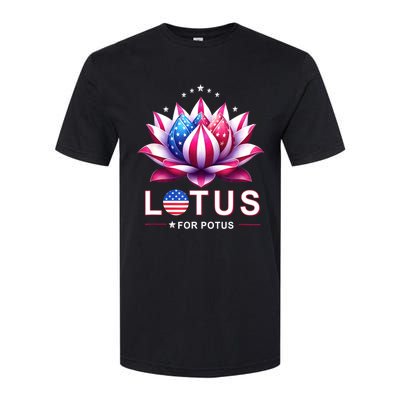 Lotus For Potus Kamala Harris 2024 President Trend Election Softstyle CVC T-Shirt