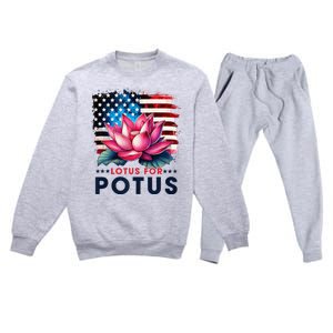 Lotus For Potus President Election Vote Premium Crewneck Sweatsuit Set