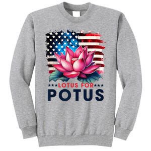 Lotus For Potus President Election Vote Tall Sweatshirt