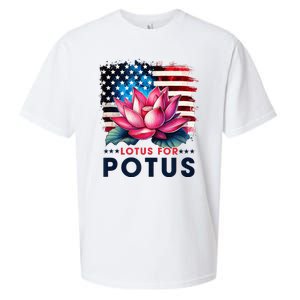 Lotus For Potus President Election Vote Sueded Cloud Jersey T-Shirt