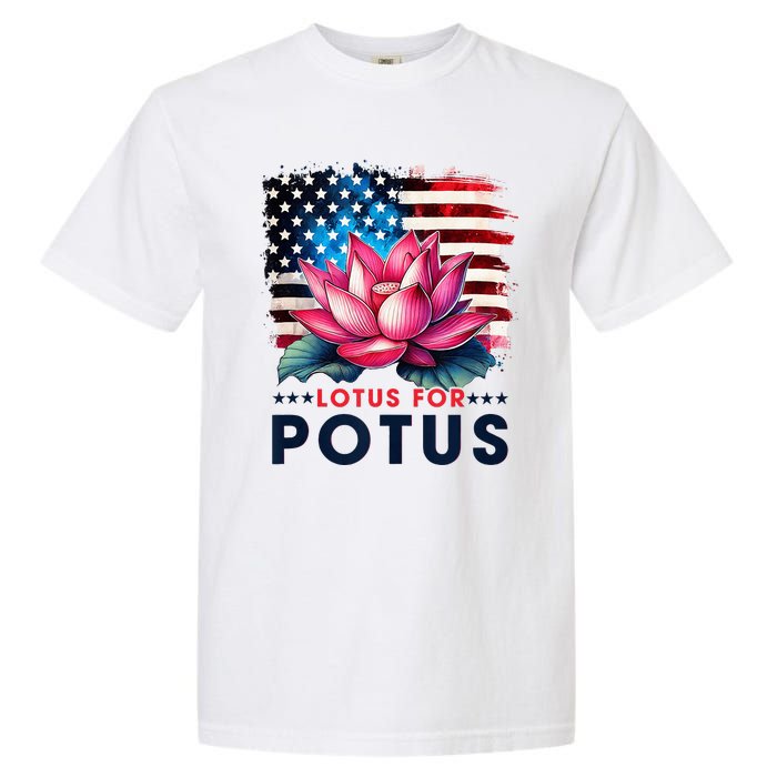 Lotus For Potus President Election Vote Garment-Dyed Heavyweight T-Shirt