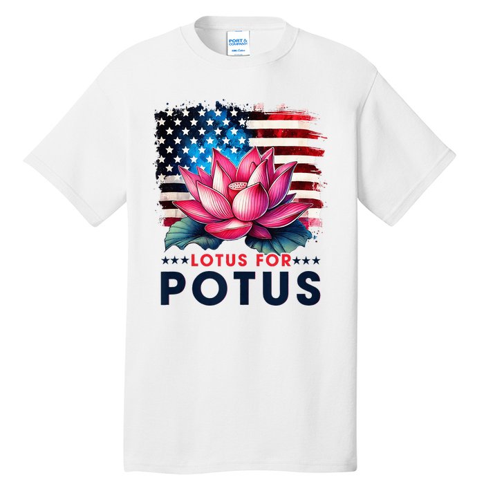 Lotus For Potus President Election Vote Tall T-Shirt